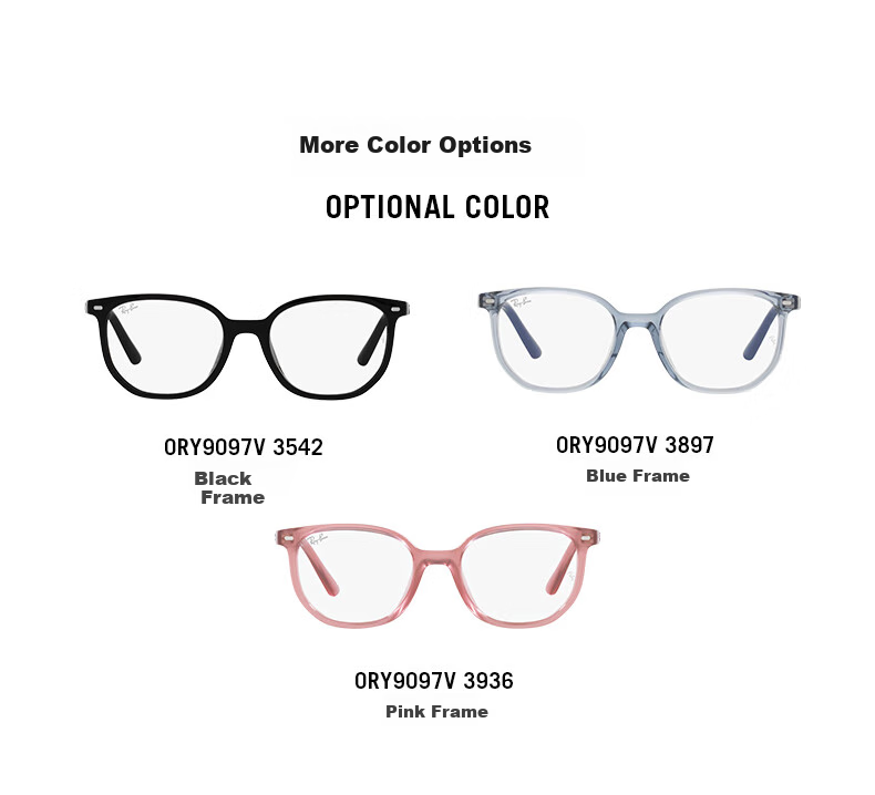 RayBan Optical Frame ELLIOT Series Children's Myopia Glasses Frame 0RY9097V 3