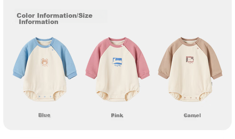 TONGTAI Baby Romper for Spring And Autumn, Unisex Infant Clothing, Children's Onesie TS41Q089-DS Pink 66cm 8