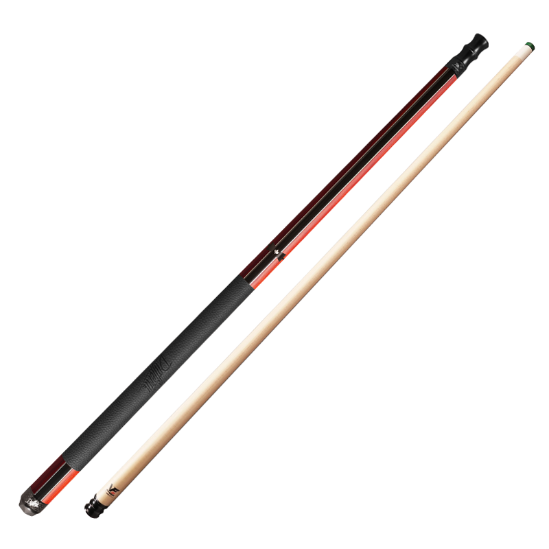 Dafuni Billiard Cue Solid Wood Rear Handle Chinese & American 8-Ball 9-Ball Split Head Cue Tuner Series ST-H
