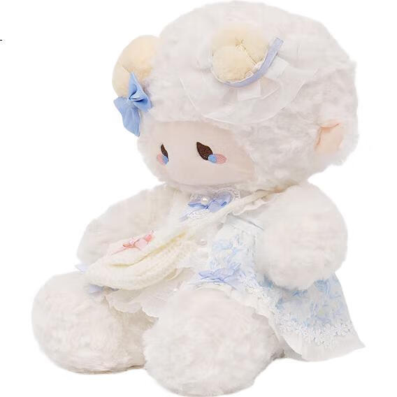Мягкая игрушка Zeouji "Puff Lamb" Пушистый ягненок, подарок на День святого Валентина, милый плюшевый зверек для девочек