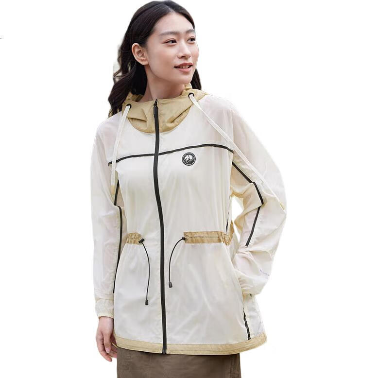 CAMEL Sun Protection Clothing, Breathable And Comfortable, Waist-Cinching Mid-Length UV-Resistant Sunscreen Jacket [Panda Collaboration] A34BA70178