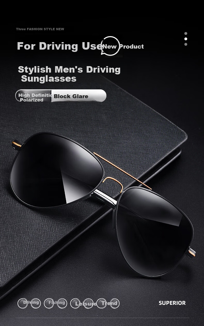 Mumujian Day And Night Color-Changing Sunglasses for Men, Polarized UV Protection Sunglasses for Driving, Fishing And General Use 1