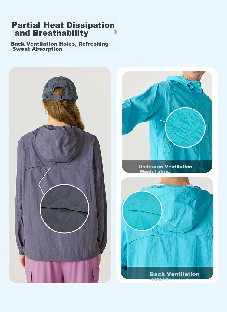 NORTHLAND Outdoor Unisex Sun Protection Cooling Antibacterial Breathable Lightweight Couple Skin Jacket Sun Protection Clothing 3