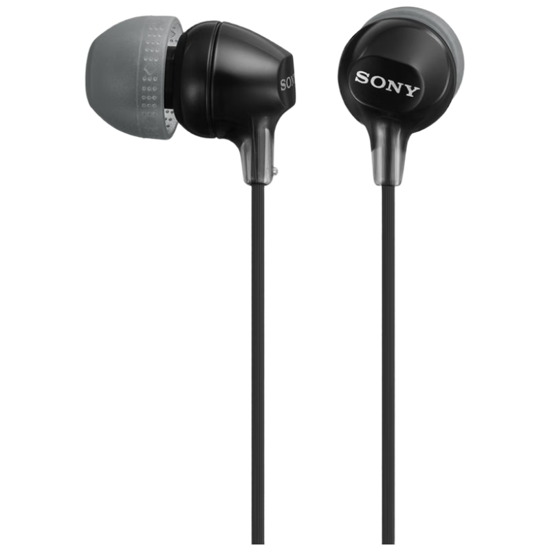 SONY MDR-EX15LP In-Ear Wired Earphones for Mobile Phones and Computers, Black, 618 520 Gift
