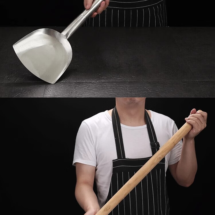 Caitang Smart Stainless Steel Chef Cooking Spatula 19cm Head (Jingcang) 11