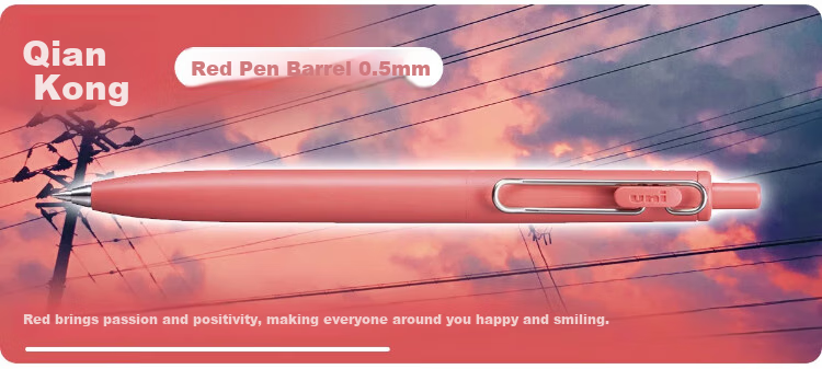 Uni-Mitsubishi Uni-Ball One Series, Small Concentrated Core Second Generation Blue Gel Pen, Aesthetically Pleasing 0.5mm Signing Pen, UMN-SF 5 Pcs 3