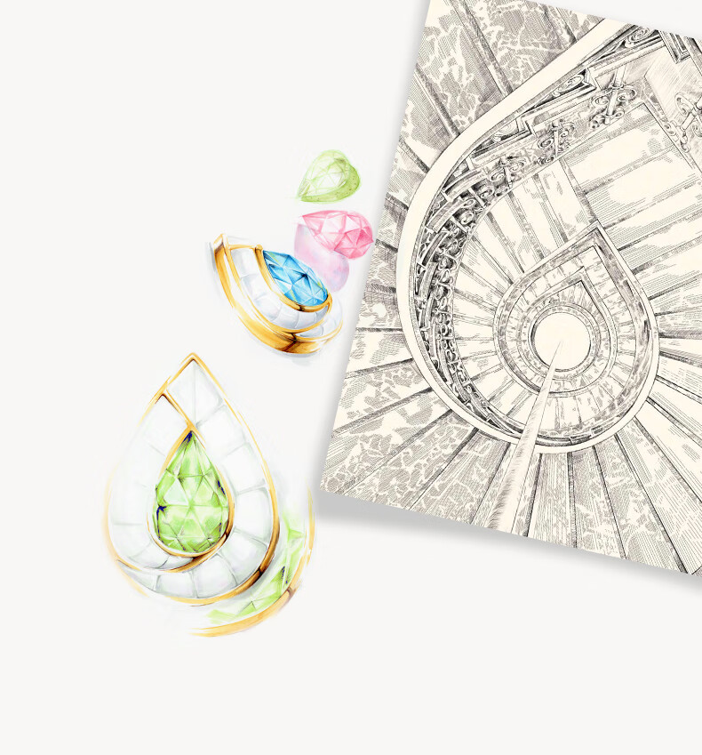 LOLA ROSE Drip Series Earrings for Women, Stud Earrings, Birthday And Holiday Gift for Girlfriend, Mid-Autumn Festival Present 1