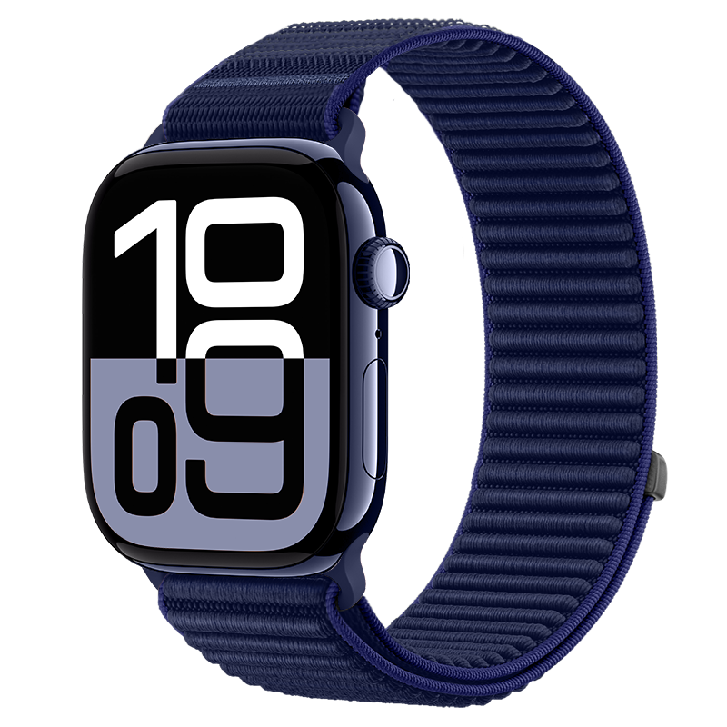 BHO Apple Watch Band for S11/ULTRA3 Wilderness Mountain Pattern Nylon Loop Strap for iWatch S10/9/8/7/SE3/2/1