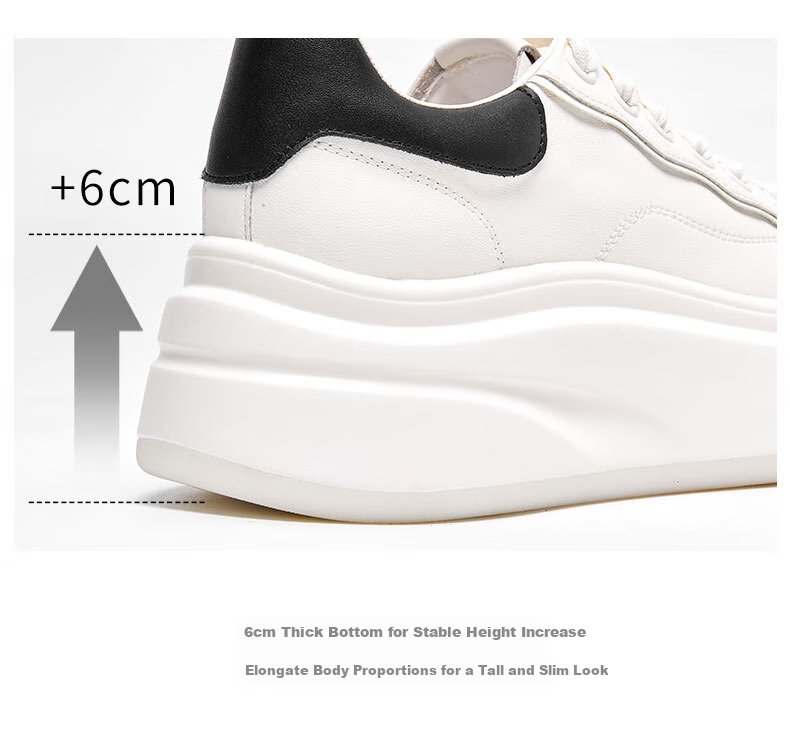 Lee Cooper Fashion Simple Lace-Up Platform Casual Shoes for Women LCQBCA2251352 Beige And Black Size 36 4