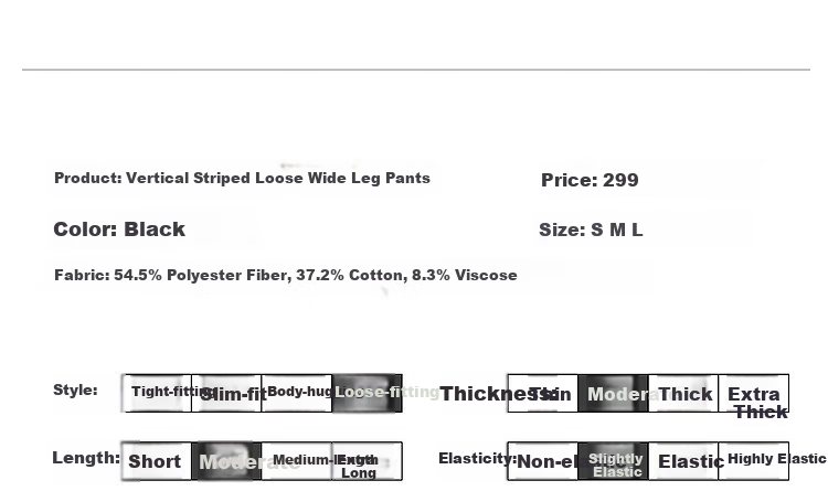 Dme [Containing Cloud Cotton] Spring And Autumn Korean Style Retro Striped Wide-Leg Pants with Drawstring Elastic Waist, Flattering Women's Casual Trousers 5