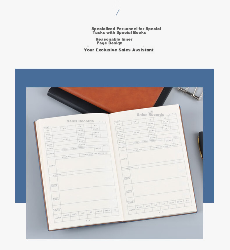 XYBP Customer Follow-Up Tracking Record Book A5, Real Estate Insurance Car Sales Follow-Up Book, Customer Intention Form Record Book (A5 Blue) 1