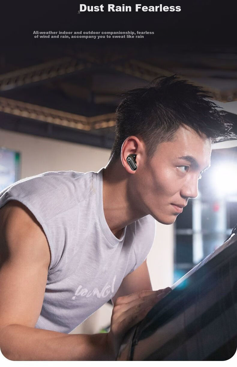 EARISE [Berlin Voice] Mini Compact Short Handle True Wireless Noise-Cancelling Semi-In Earphones for Music, Sports, Gaming with Low Latency And High Sound Quality Bluetooth Headphones M212 White 16