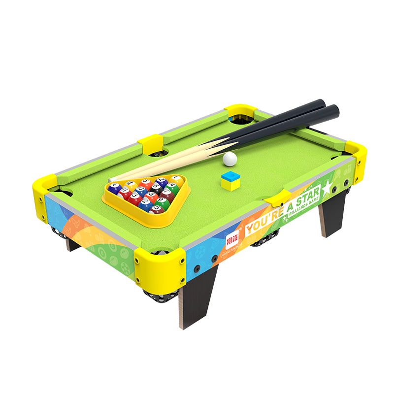 YA ZHI JIE WAN JU Children's Toy Pool Table Black 8 Home Mini Small Wooden 3-6 Years Old Parent-Child Interactive Birthday Gift