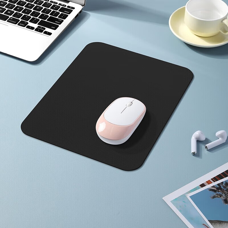 BUBM PU Leather Mouse Pad, for Office And Home Use, Waterproof And Stain-Resistant, Wear-Resistant And Scratch-Proof, 270×210mm, Black, without Stand
