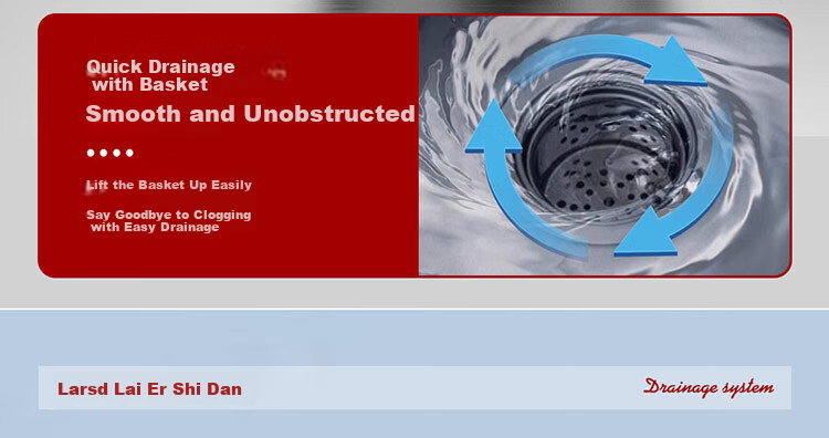 Larsd Kitchen Sink Drain Pipe, Kitchen Drainage Set, Double Sink Drainage Pipe Accessories for Washbasin And Sink 9227 12