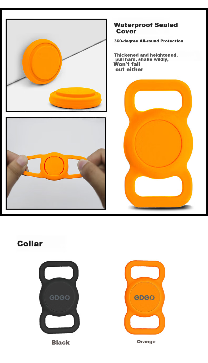 GDGO [Apple Exclusive] Airtag Anti-Loss Locator, Pet Tracker for Cats And Dogs, Waterproof Tag Collar, Sports Tracking Anti-Disassembly Anti-Loss Device, MFi Certified with Rubber Case 11