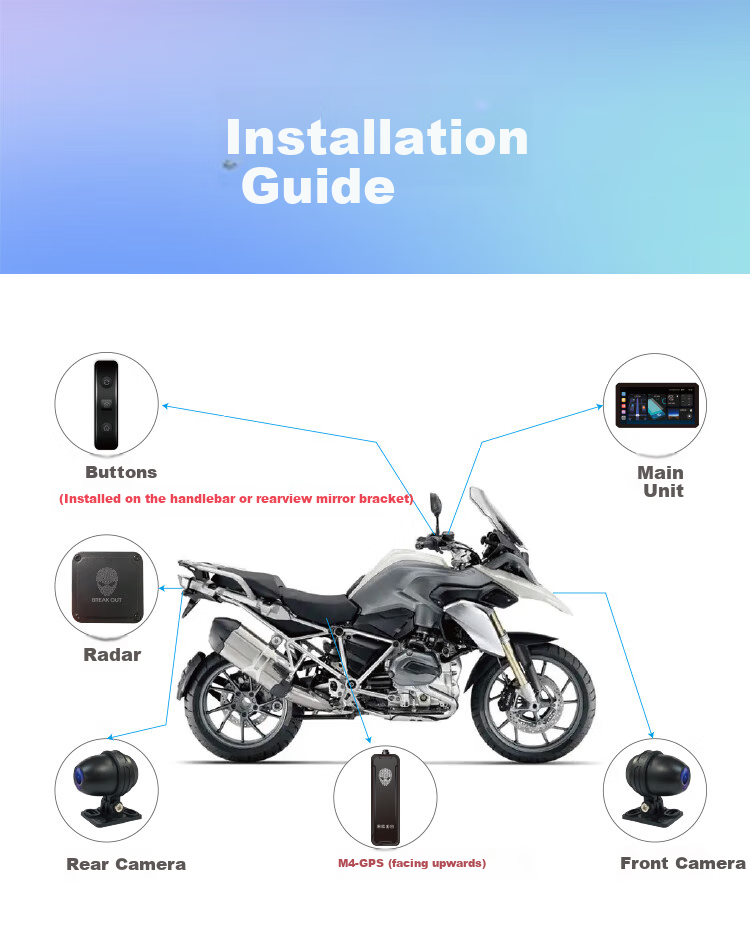 Tupozhe M2 Max-200 Motorcycle Dash Cam, Smart Car System with Carplay Navigation, Tire Pressure Monitoring And Warning, Mobile Phone Wireless Screen Mirroring 18