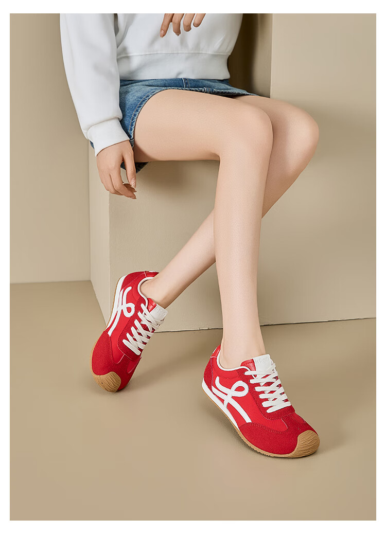 La Chapelle Women's Casual Shoes Fashion Versatile Thin Sole Sports Shoes White Black Size 39 16