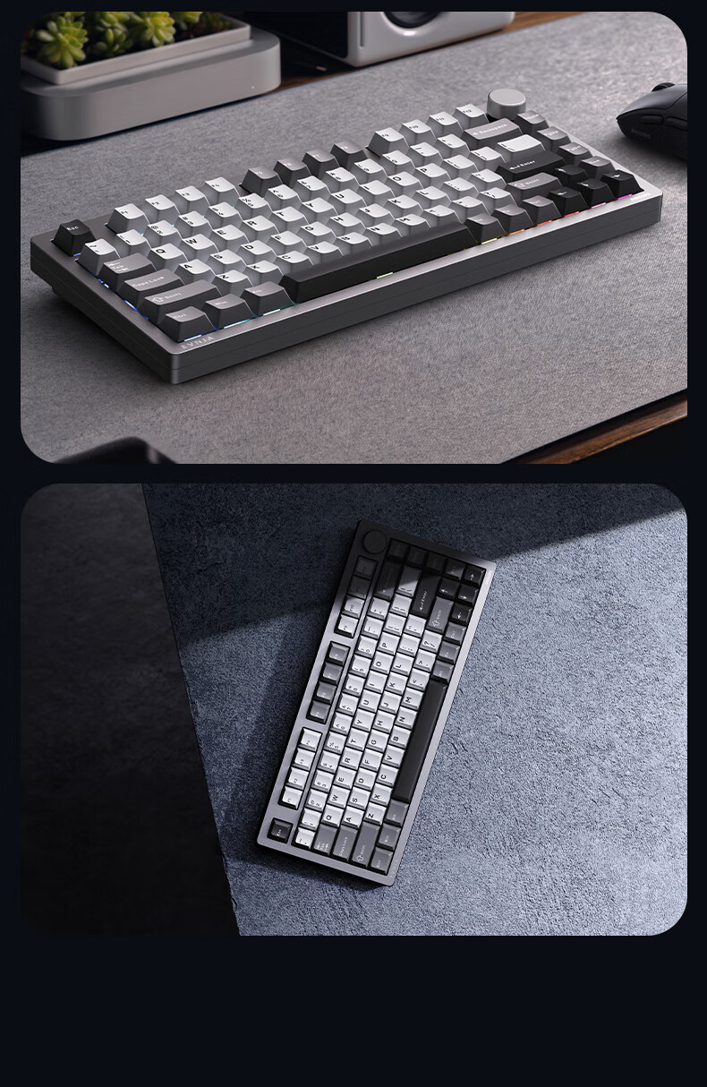 PHILIPS F610 Mechanical Keyboard, Wireless Tri-Mode Customizable Keyboard, Gasket Structure, Full Hot-Swappable Keys, Gaming E-Sports, Aluminum Keycap Keyboard, New Year's Gift for Boyfriend 9