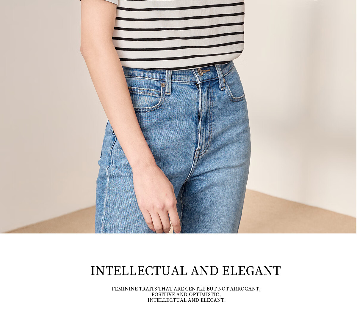 Chushen Summer Short-Sleeve T-Shirt for Women, Fashionable Versatile Round Neck Heart Logo Striped Pure Cotton Half-Sleeve Top S13KT1172 11