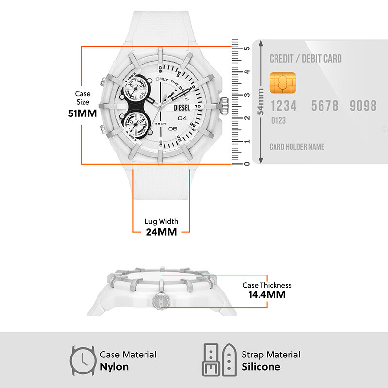 Disu Men's Watch Birthday Gift for Boyfriend Valentine's Day Qixi Festival Gift for Husband Dad Diesel Watch DZ1988 3