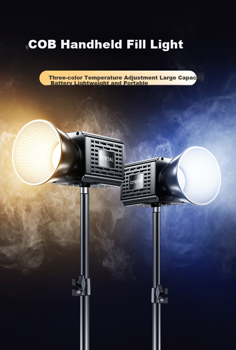 Jimantu Outdoor LED Light Rechargeable Portable Square Light for Photography, Night Scene Shooting, Live Streaming, Camping, Night Market, Street Vendors, And Lighting 1