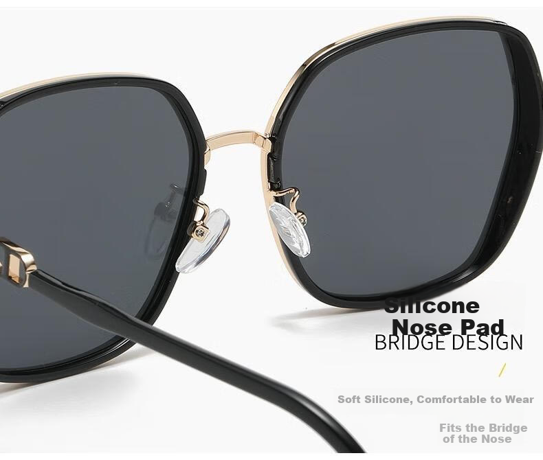 FESETE Sunglasses for Women, Polarized Sunglasses, UV Protection, Large Face Slimming Effect, Back to School 4