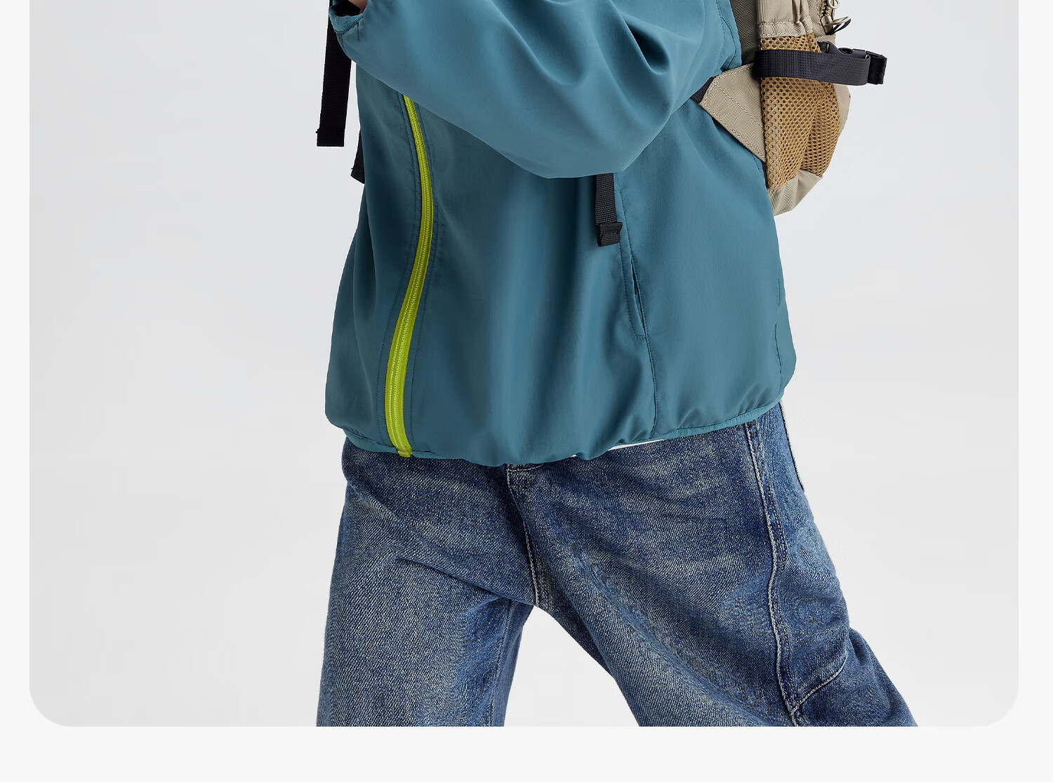 Zuoxi Boys' Fleece-Lined Jacket, 2026 New Children's Softshell Outerwear, Fleece Integrated Top, Gray, Size 160 30