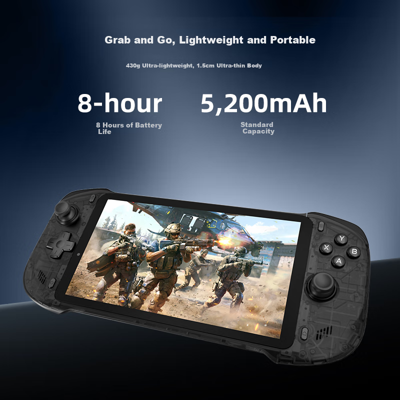 Abxylute One Pro Streaming Cloud Gaming Handheld Console, Portable Game Machine, PC Host Streaming, Cloud Games, Android Games, Massive AAA Titles at Your Fingertips, 4GB+64GB