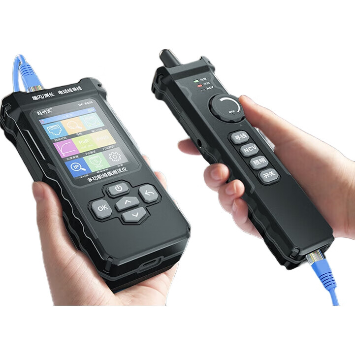 Сетевой тестер Jingmingshu NF-8506, кабельный тестер с поддержкой POE, сканирование IP, пинг-тест