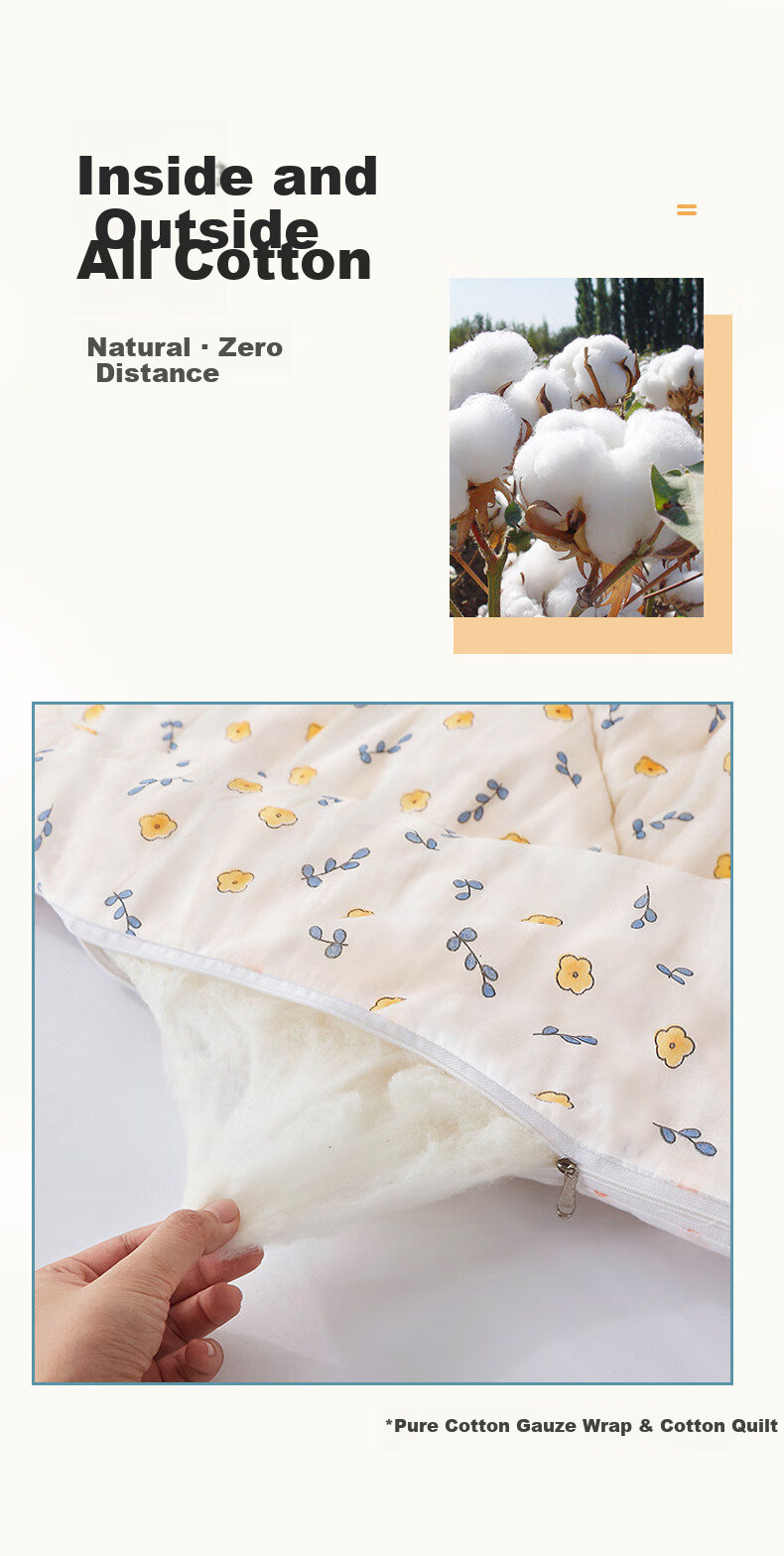 Mengshina 100% Cotton Xinjiang Cotton Quilt Pure Cotton Comforter Autumn Winter Quilt 6 Jin 200x230cm Huachuqing 1