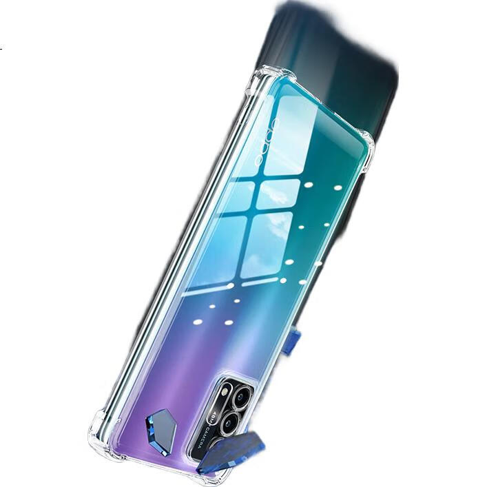 Чехол Freeson для OPPO A93/A93s, простой, тонкий, с полной защитой камеры, анти-капля, прозрачный, мягкий чехол [Угловые воздушные подушки - с ремешком] Прозрачный