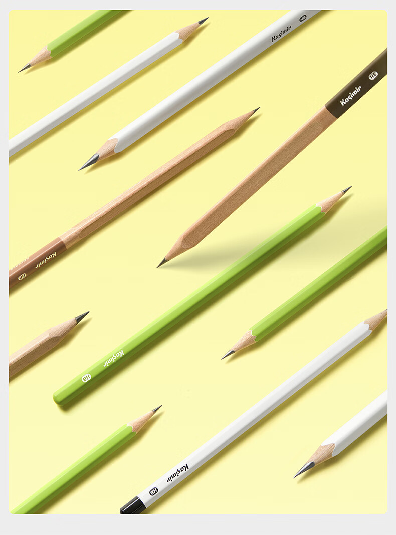Cashmere Pencil Trial Pack for Elementary Children Kindergarten Beginners Learning Special HB Pencils Thick and Thin Non-Toxic Exam Sketch Drawing Writing Pencils 1