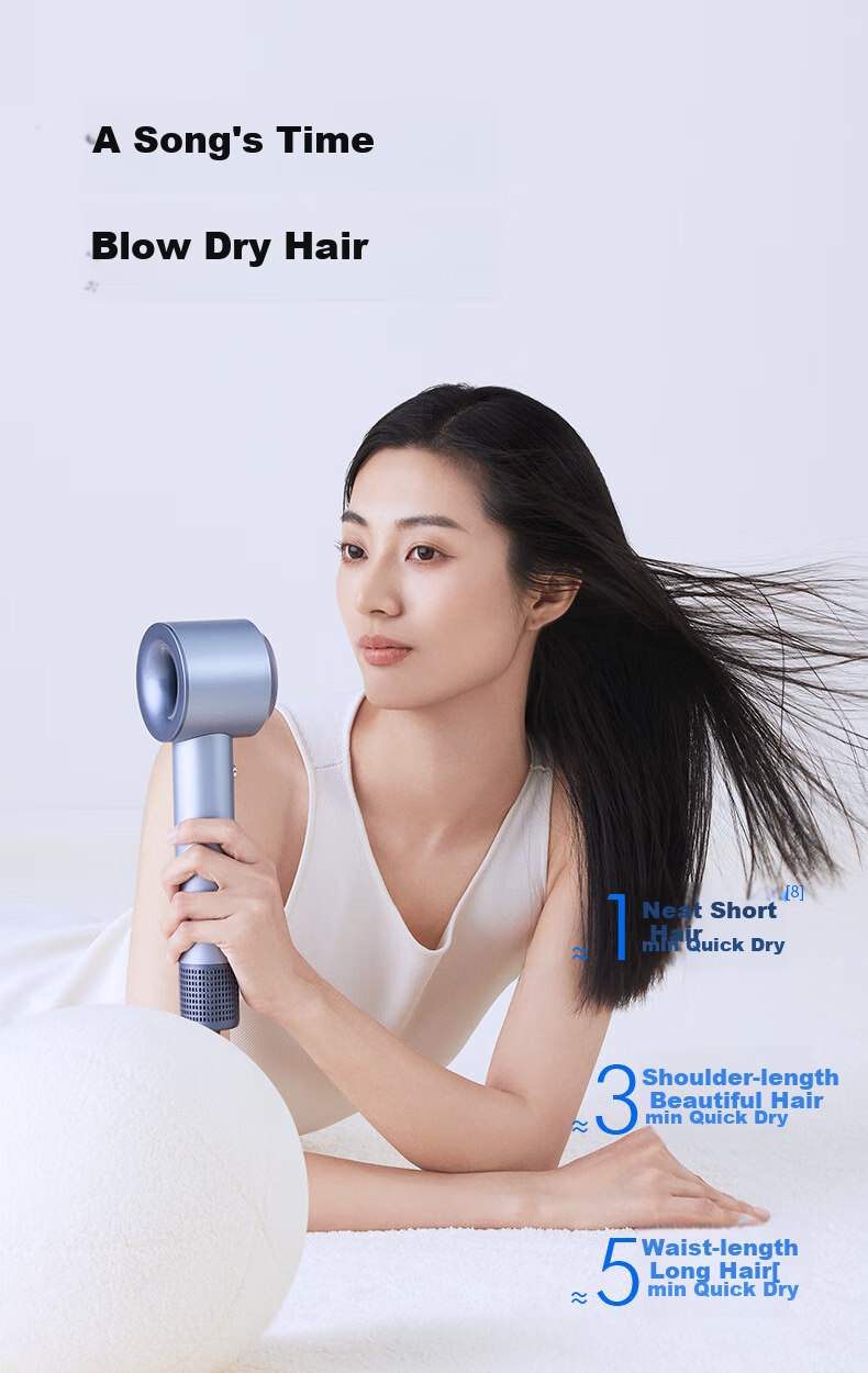 KEHEAL High-Speed Hair Dryer with 36 Billion Plasma Hair Protection, Home Use Negative Ion Hair Care Quick-Dry, Holiday 520 Gift, HC5P Champagne Pink 3