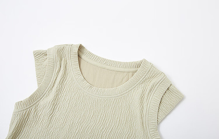 Demana [Comfort Elastic Soft] Summer Simple Style Round Neck Slim Fit Cap Sleeve Petite Elegant Body-Shaping Knit Women's Dress 11