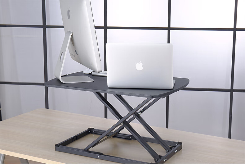 ECOLA Height Adjustable Computer Desk, Standing Desk with Adjustable Computer Stand, Laptop Desk Riser, D004BK 2