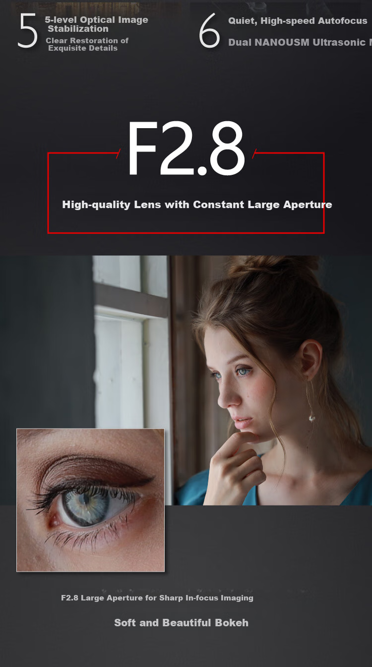 Canon RF70-200mm F2.8 L IS USM L-Level Telephoto Zoom Lens for EOS R System, Full-Frame Mirrorless Camera Specific, Filter Gift Set 4