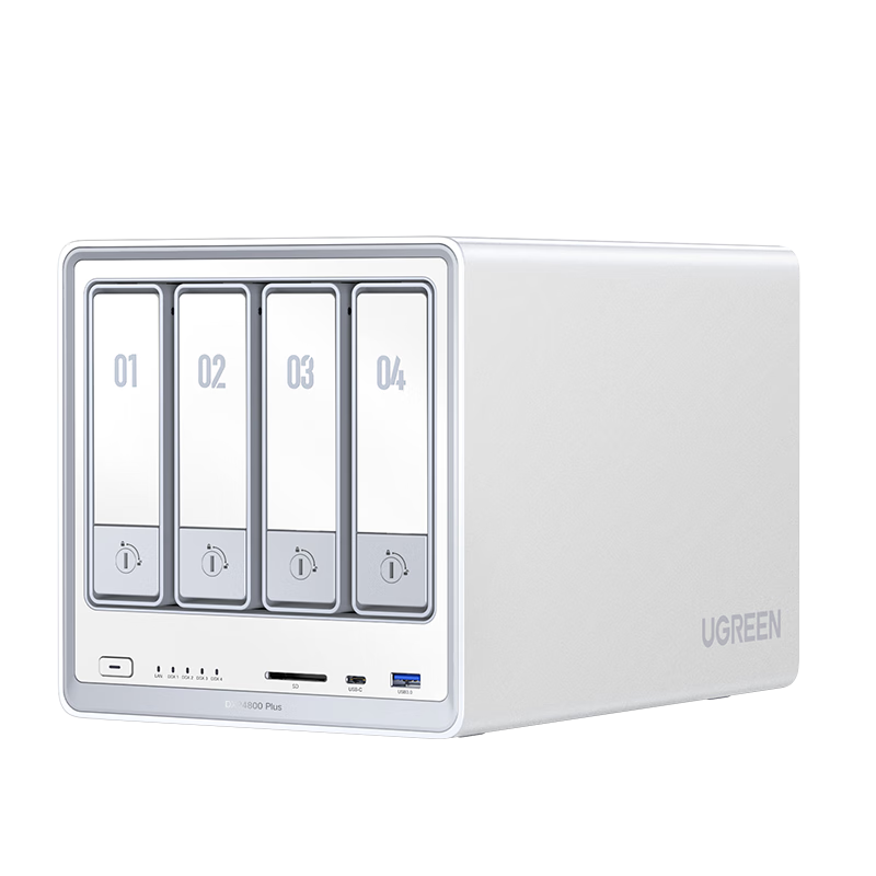 UGREEN Private Cloud DXP4800 Plus 8GB RAM 8TB 4-Bay NAS Network Storage Personal Cloud Hard Drive Home Server 10GbE Port Mobile Tablet Expansion