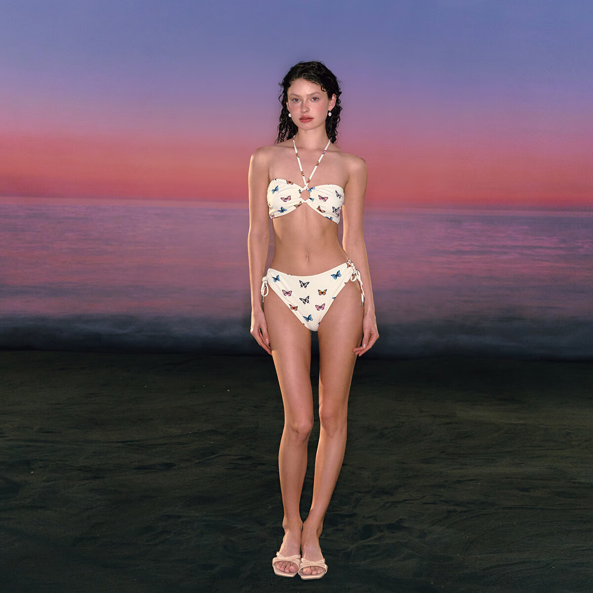 Atlanticbeach 2025 New Popular Sexy Two-Piece Swimsuit for Women, 25 New Butterfly Print Beach Vacation Bikini Swimwear