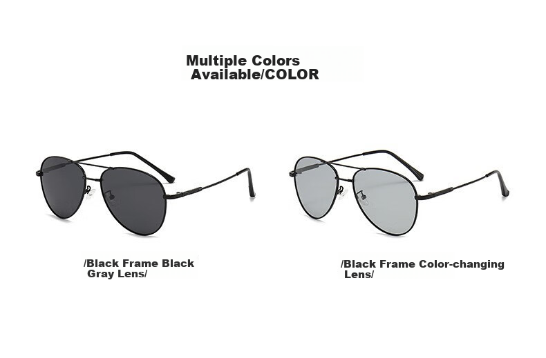 FESETE Sunglasses for Men, Aviator Sunglasses, Photochromic Polarized UV Protection Sunglasses for Driving, Father's Day Gift 2