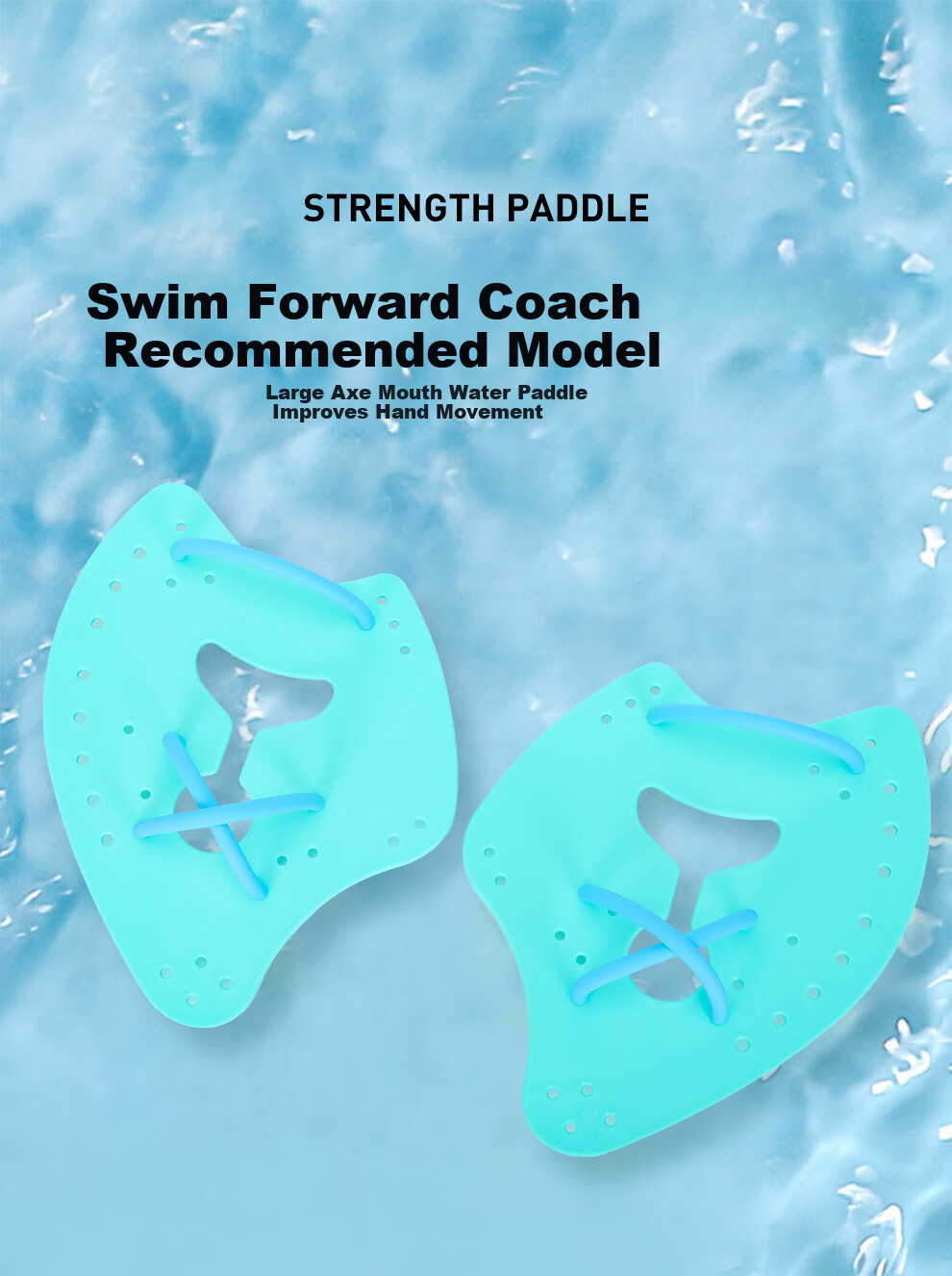 ZOKE Swim Paddles for Children and Adults Professional Swimming Hand Paddles Freestyle Training Beginner Equipment 625505801-7 XS 1