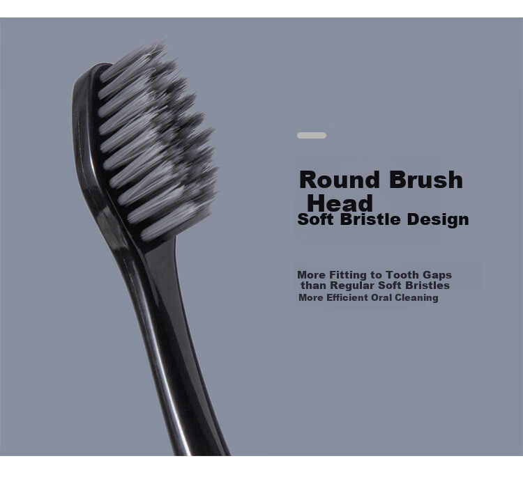 HAONIU Toothbrush with Soft Bristles And Small Head for Adults, Portable Toothbrush Case for Home And Travel, Pack of 6 3