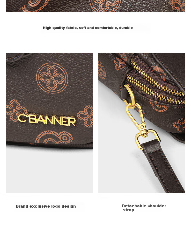 C.BANNER Women's Handbag, Light Luxury Phone Bag, Shoulder Crossbody Bag, Work Commute Birthday Mother's Day Gift, Practical Present for Mom 8