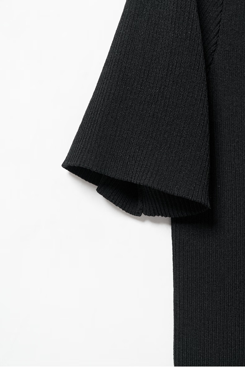 YANYEE Women's Short Sleeve Knitted Cardigan Summer 2025 Thin Slim Fit Commuter Elegant Small Jacket Top Black L 19