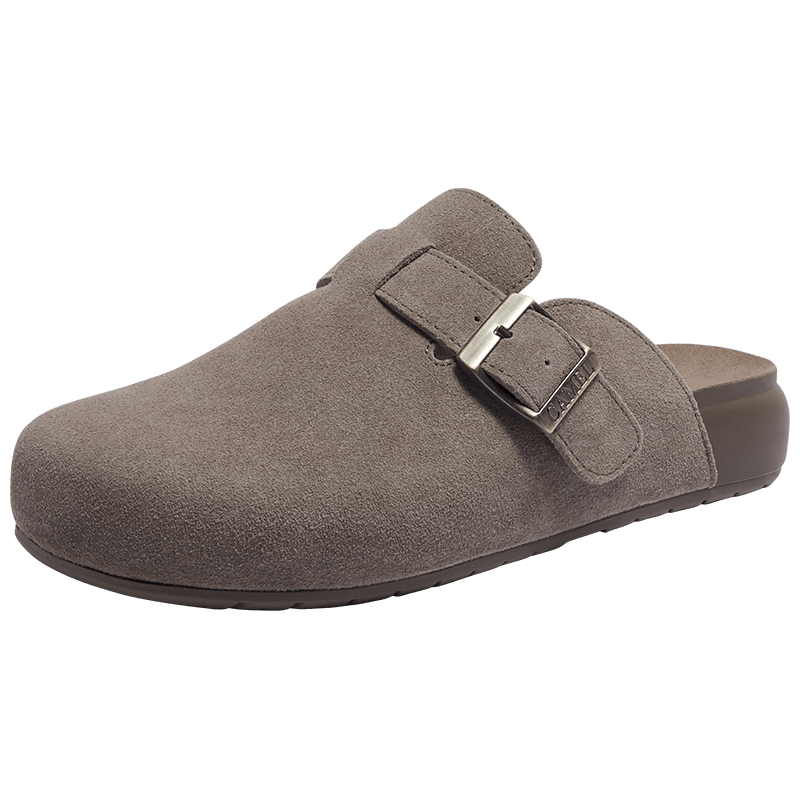 CAMEL Casual Slip-On Birkenstock Style Comfortable Shoes L26S700001 Gray (Upgraded Slip-On Version) Size 39