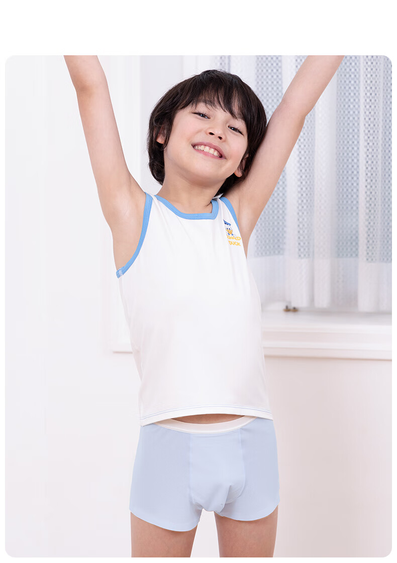 Like uu Kids Underwear Boys and Girls Ice Silk Cooling Soft Breathable Antibacterial Youth Briefs and Boxer Shorts 10