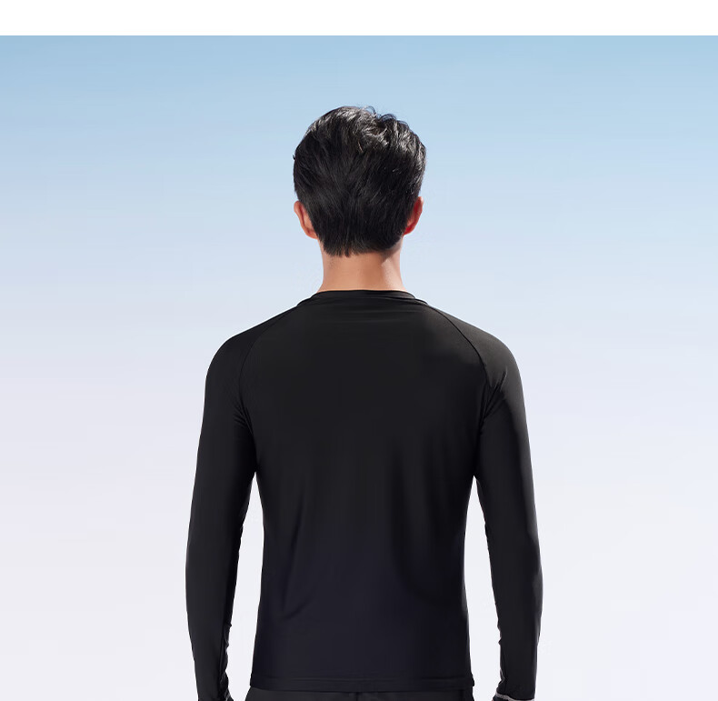 B.Duck Two-Piece Swimsuit for Men, Long-Sleeve Top And Long Pants Set, Sports Swimwear, Beach Surfing Suit, Men's Swimwear Set 14