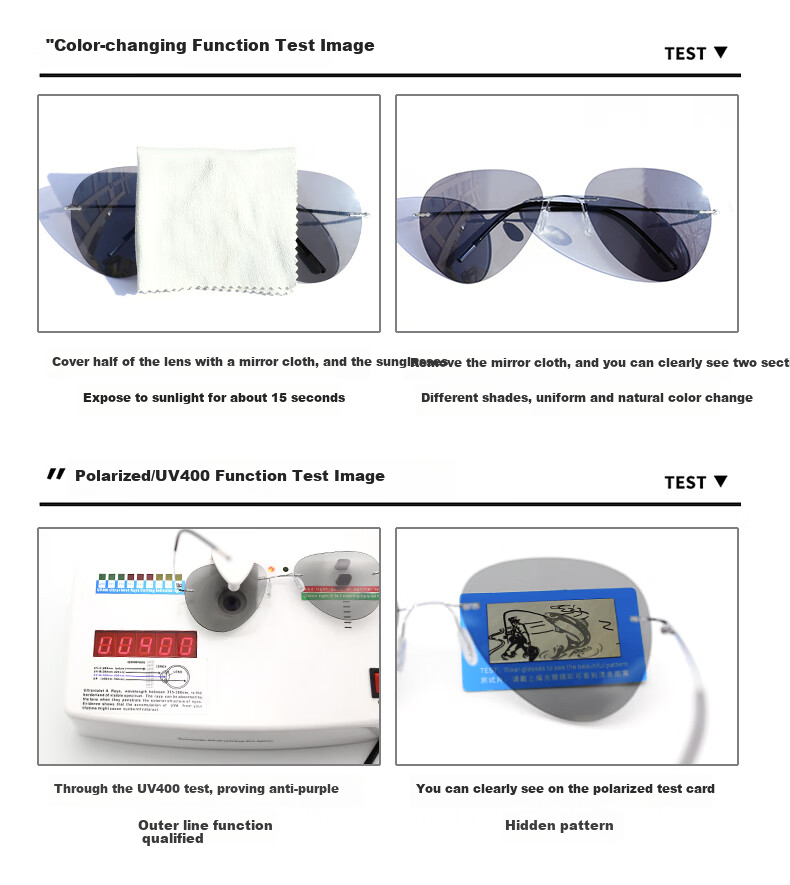 Bertha Ultra-Light Photochromic Sunglasses for Men, Driving-Specific Glasses, UV Protection, Polarized Fashionable Sunglasses for Wome 7