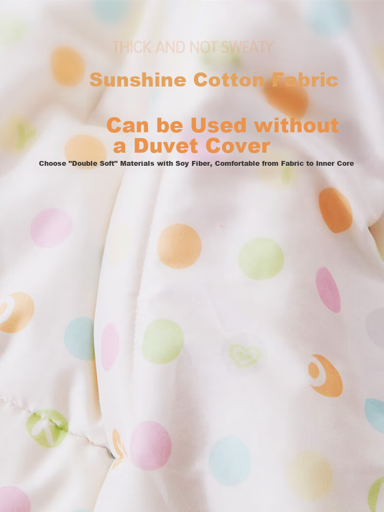 Fuannaertong Pure Cotton Antibacterial 30% Soy Fiber Comforter, Spring And Autumn Quilt, 4.2 Jin (2.1 Kg), 203*229cm 6