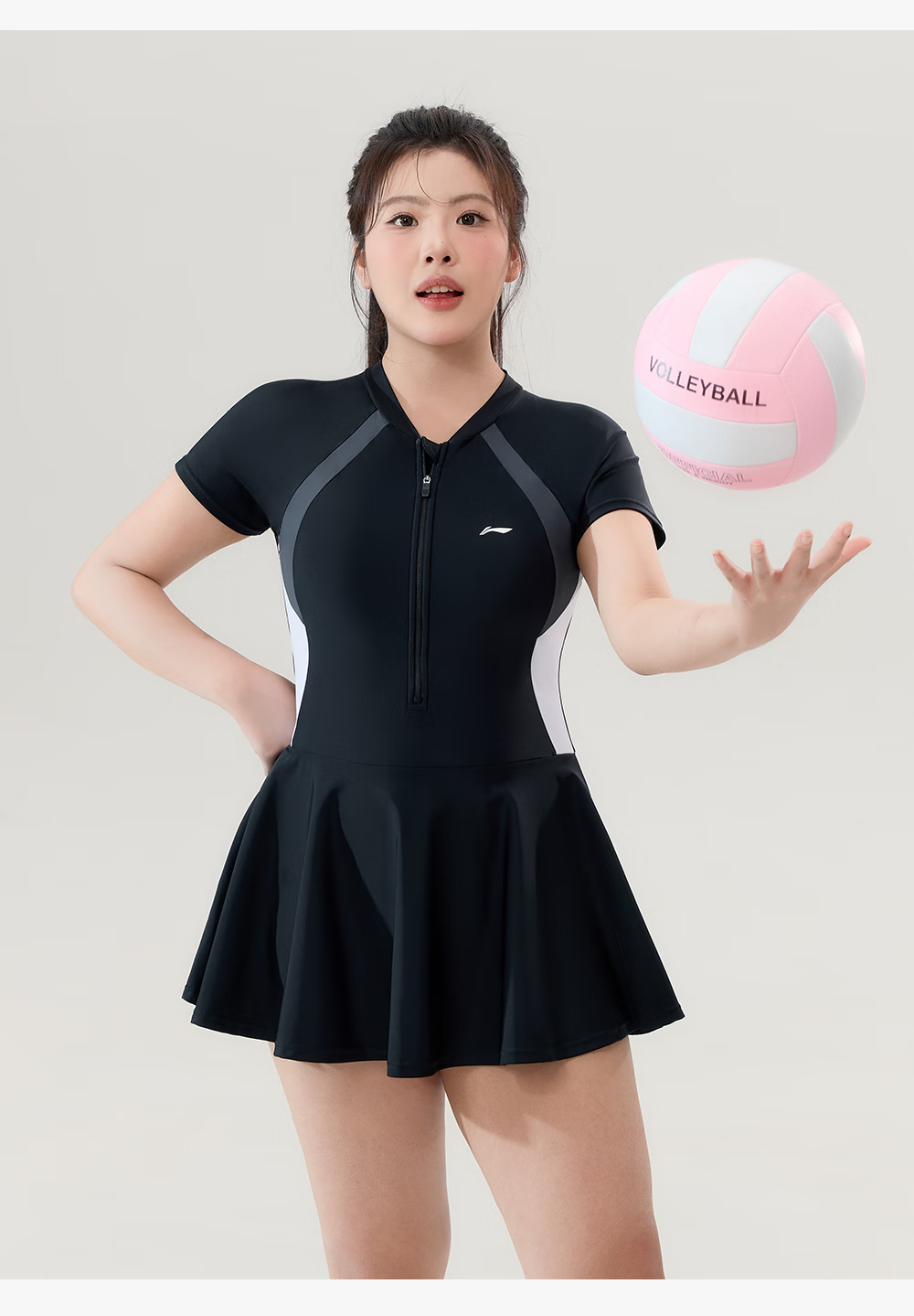 Li-Ning Plus Size Swimsuit for Curvy Women, Slimming Tummy Control One-Piece Swimsuit for Girls And Ladies, Suitable for 160-200 Lbs 14